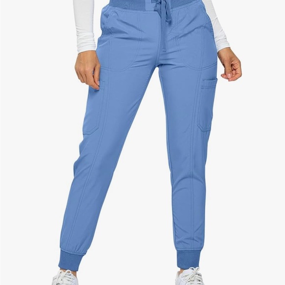 Monarch Uniforms Womens Jogger Scrubs Ribbed Jogger Scrub Pants for Women - Picture 4 of 6